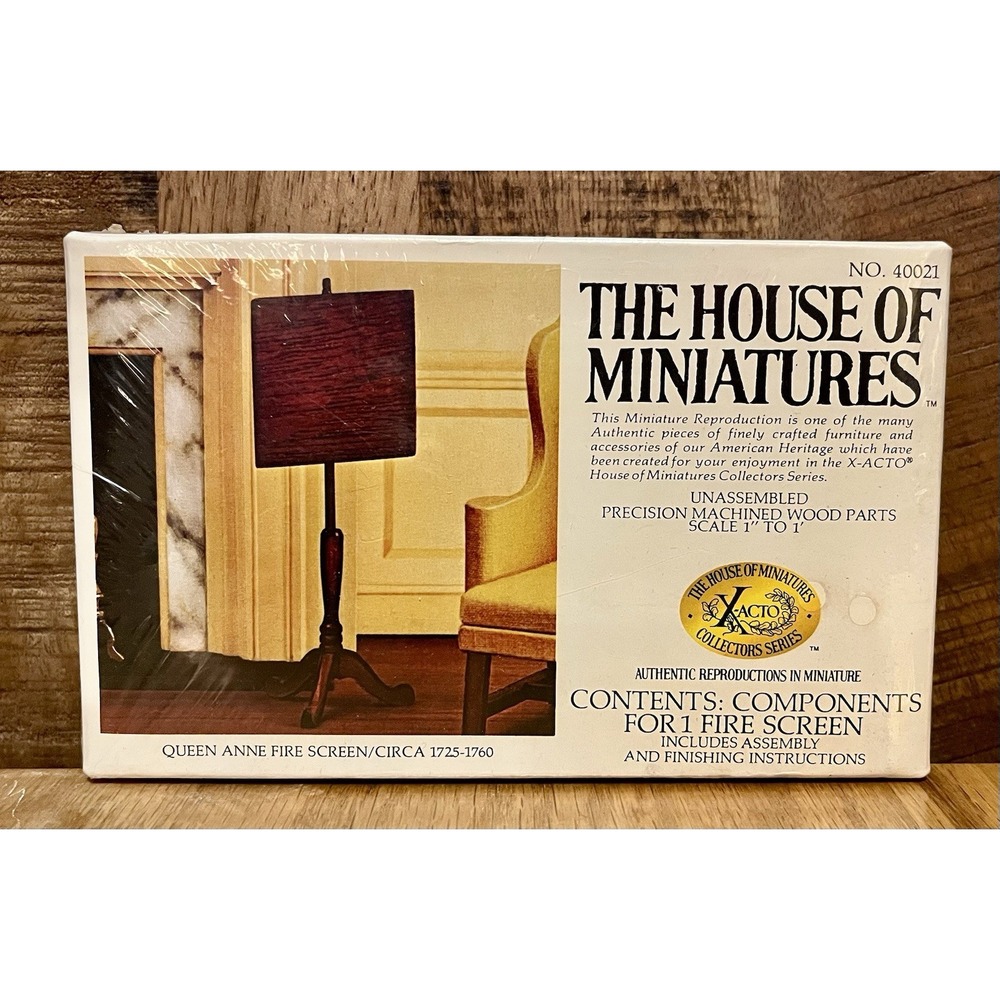 House of Miniatures ~Xacto ~ 40021 ~Queen Anne Fire Screen Dollhouse